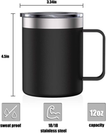 Pour Over Coffee Filter & Mug Bundle Saver (Stainless Steel Reusable)