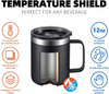Pour Over Coffee Filter & Mug Bundle Saver (Stainless Steel Reusable)